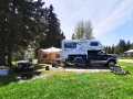 Big enough for a 10 man tent, truck & camper, bikes  etc.